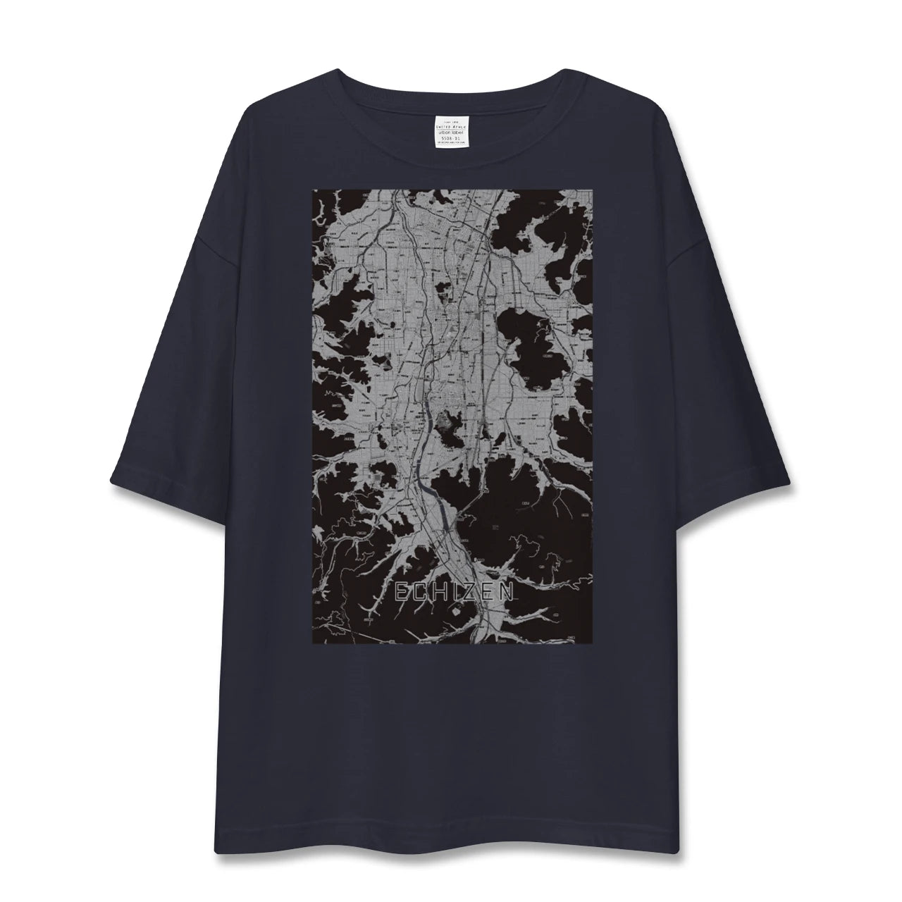 【越前(福井県)】地図柄ビッグシルエットTシャツ