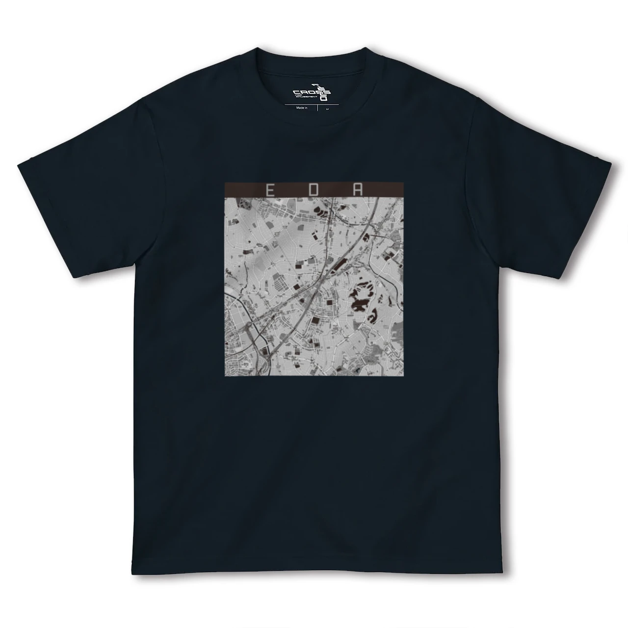 【江田(神奈川県)】地図柄ヘビーウェイトTシャツ