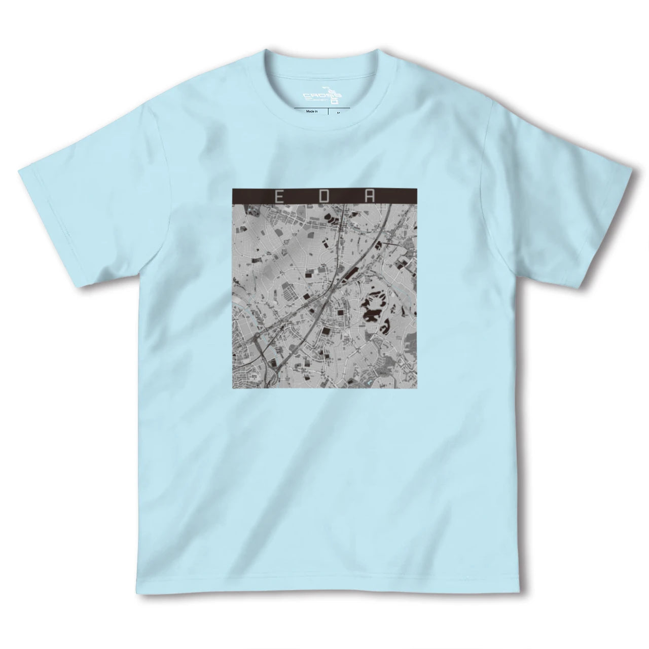 【江田(神奈川県)】地図柄ヘビーウェイトTシャツ