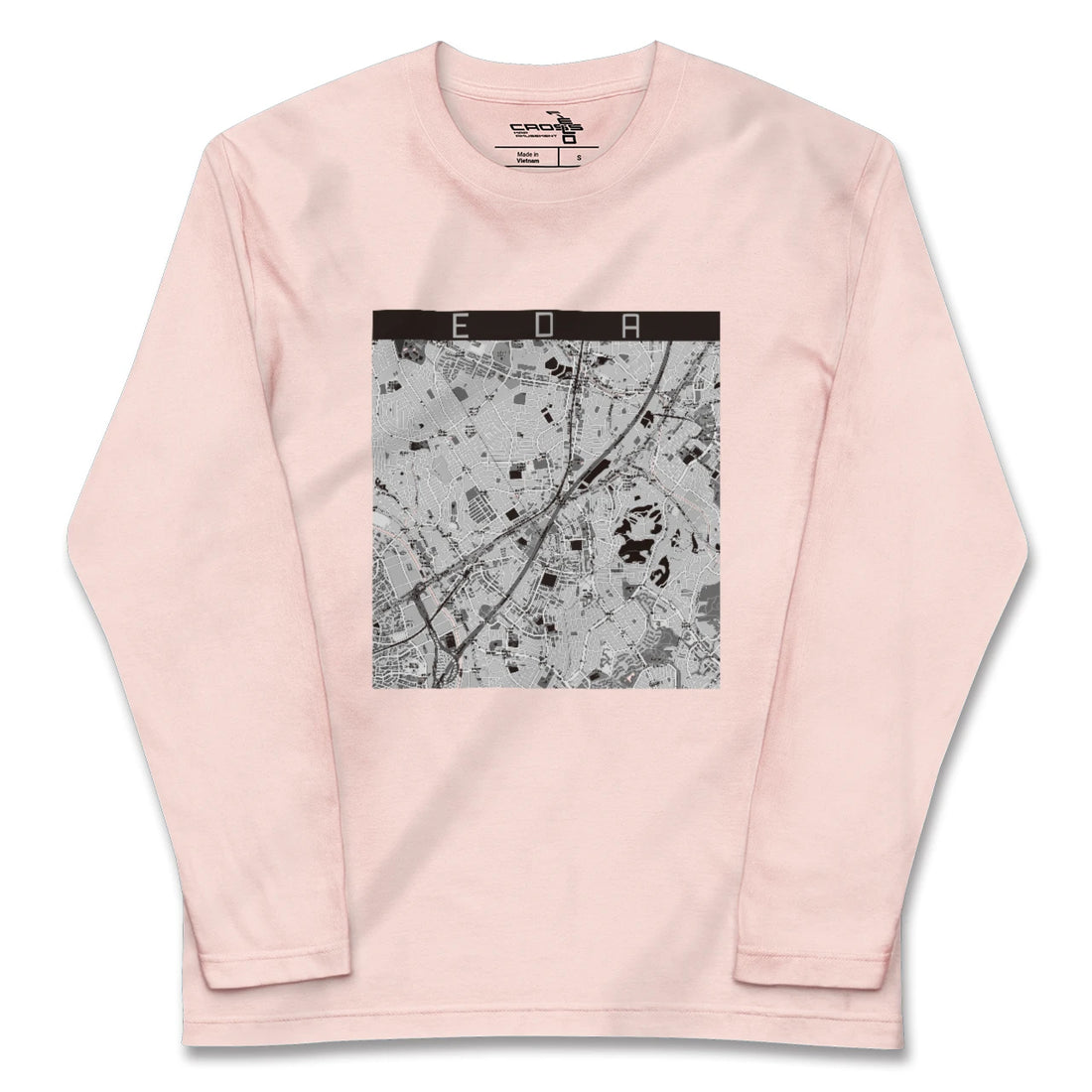 【江田(神奈川県)】地図柄ロングスリーブTシャツ