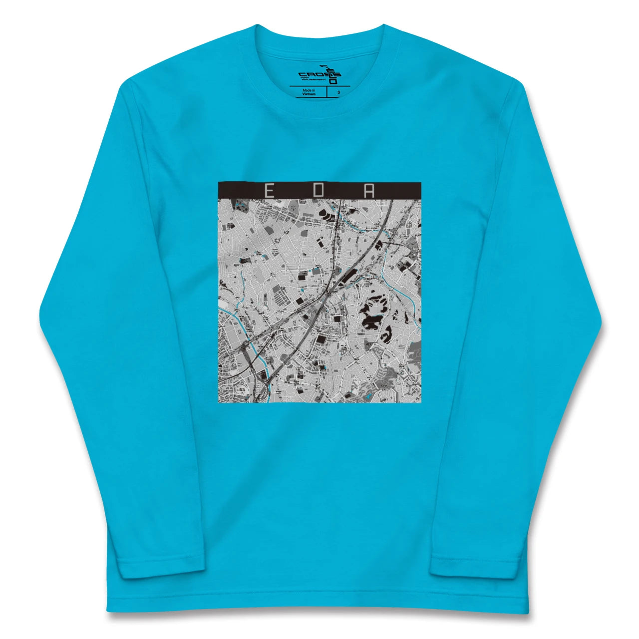 【江田(神奈川県)】地図柄ロングスリーブTシャツ