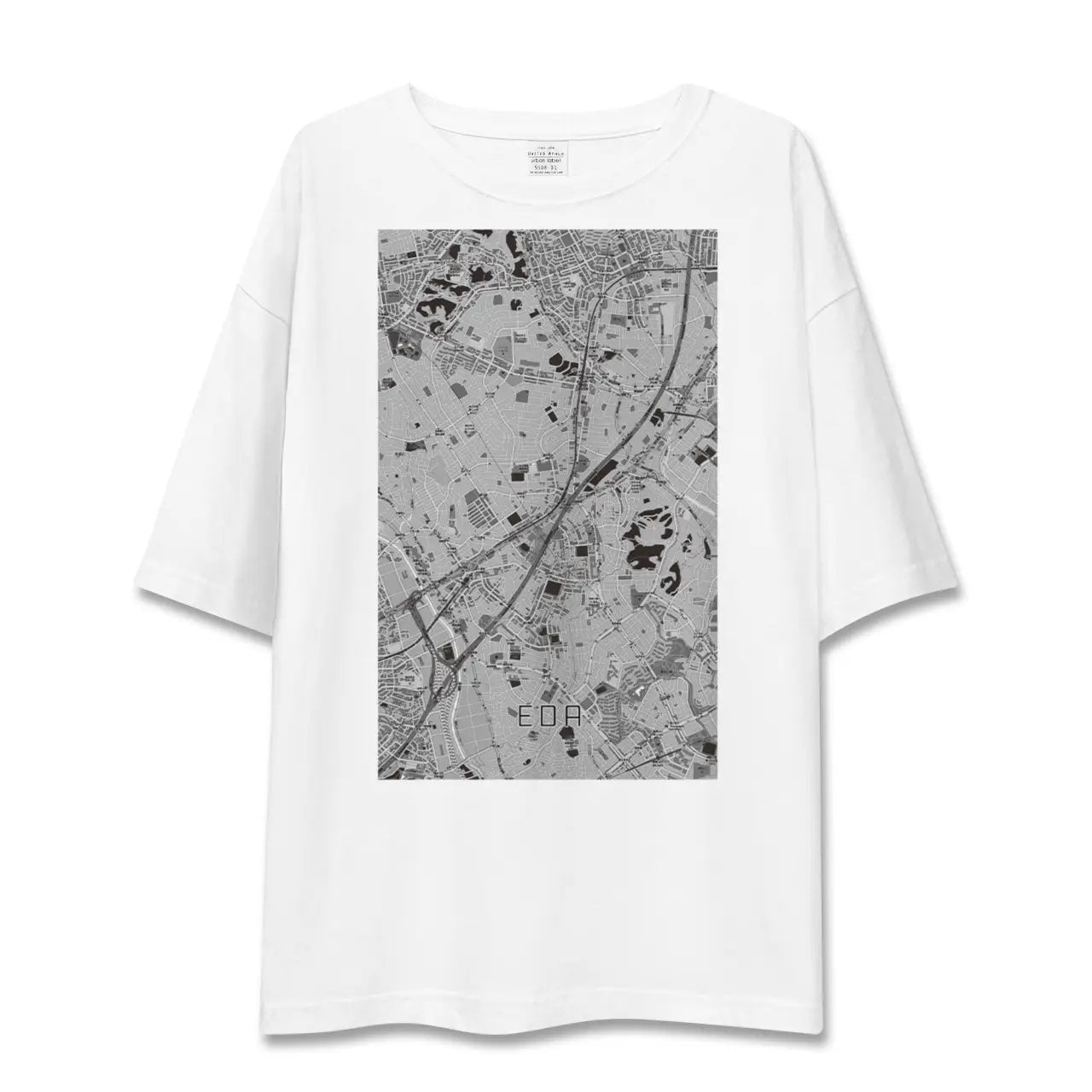 【江田(神奈川県)】地図柄ビッグシルエットTシャツ
