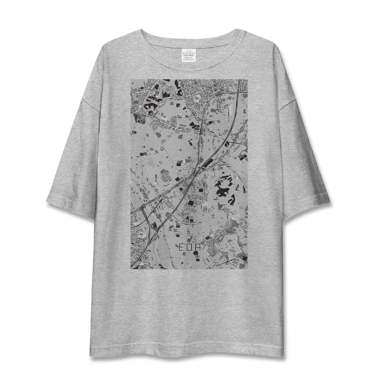 【江田(神奈川県)】地図柄ビッグシルエットTシャツ