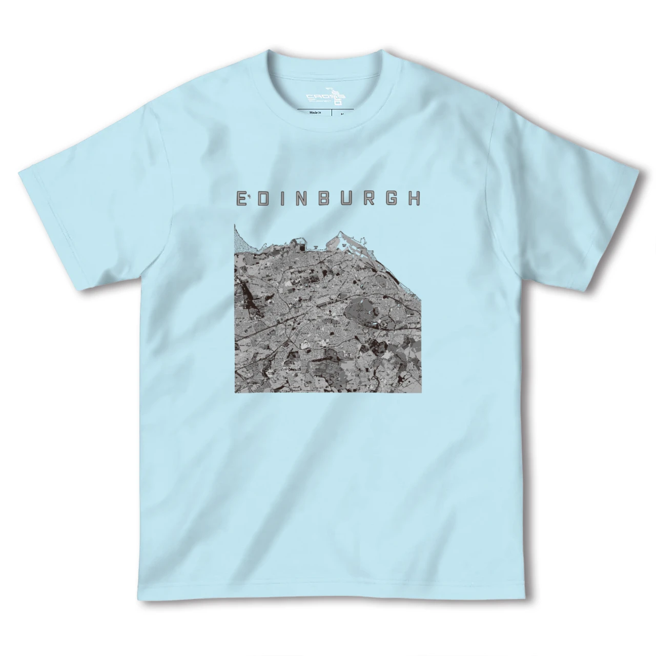 【エディンバラ(イギリス)】地図柄ヘビーウェイトTシャツ