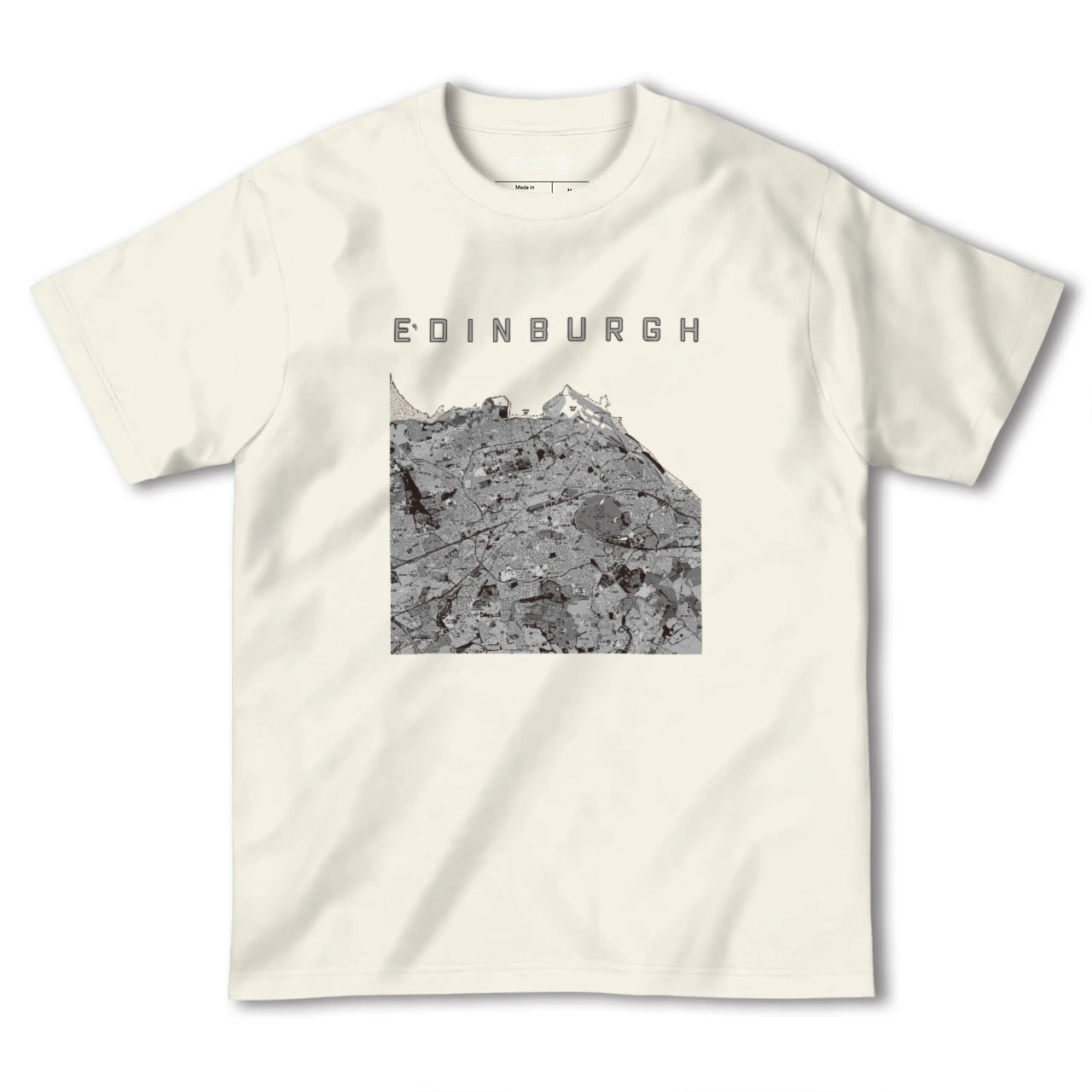【エディンバラ(イギリス)】地図柄ヘビーウェイトTシャツ