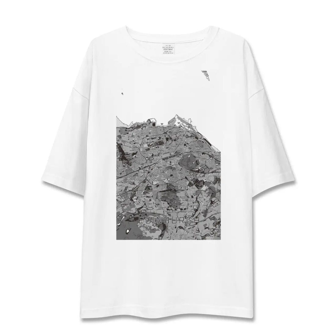 【エディンバラ(イギリス)】地図柄ビッグシルエットTシャツ