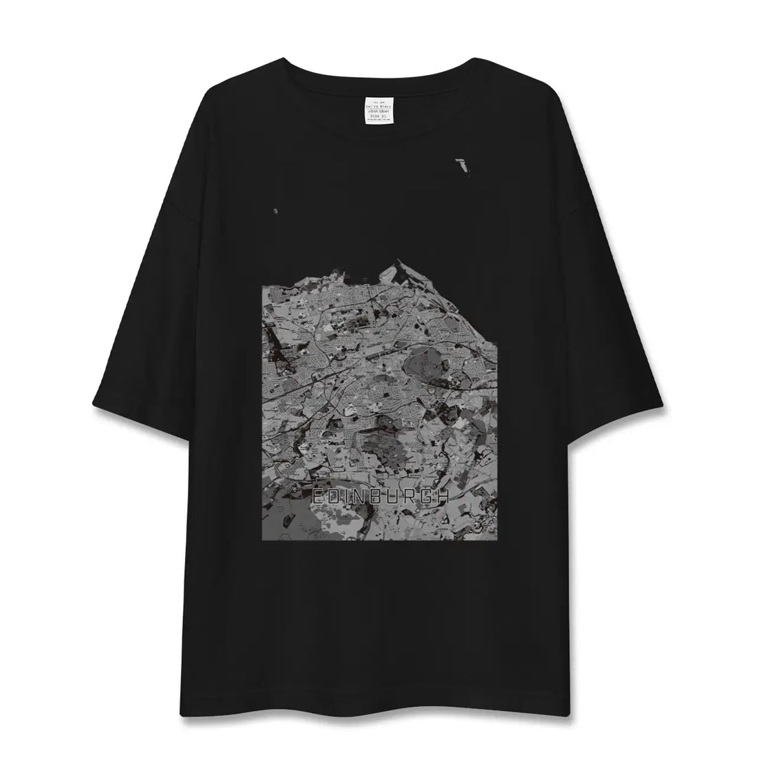 【エディンバラ(イギリス)】地図柄ビッグシルエットTシャツ