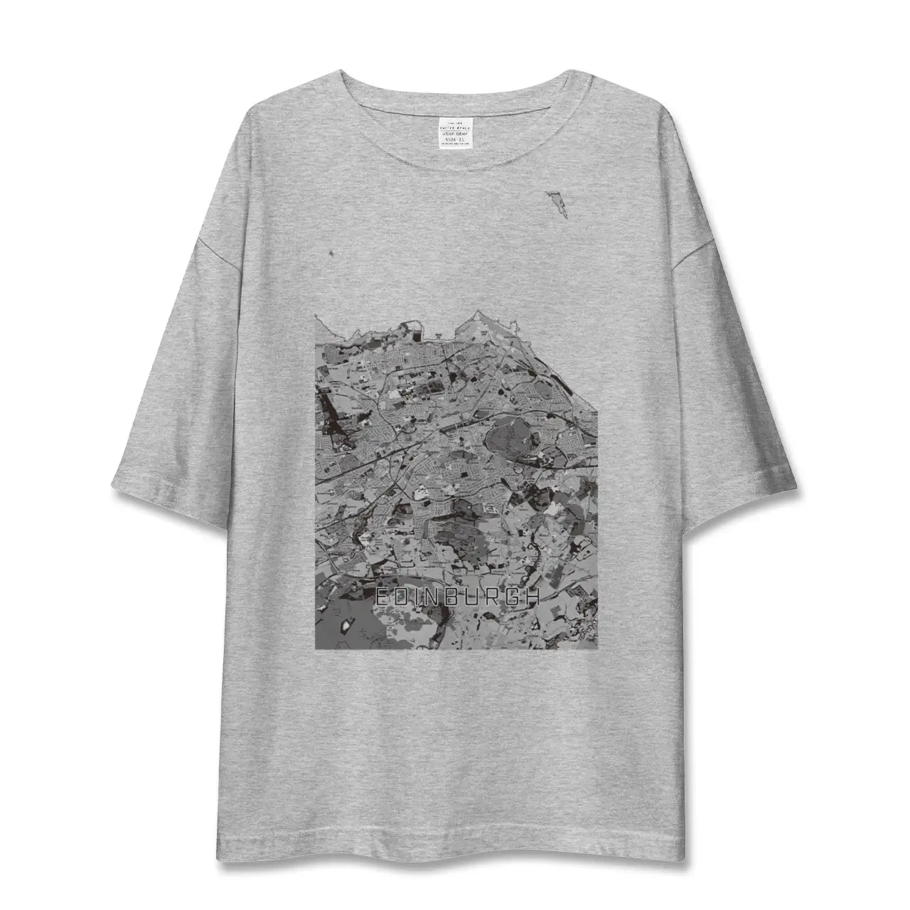 【エディンバラ(イギリス)】地図柄ビッグシルエットTシャツ