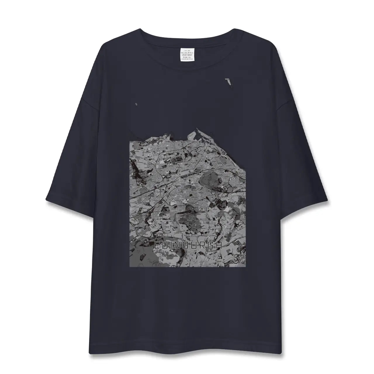 【エディンバラ(イギリス)】地図柄ビッグシルエットTシャツ