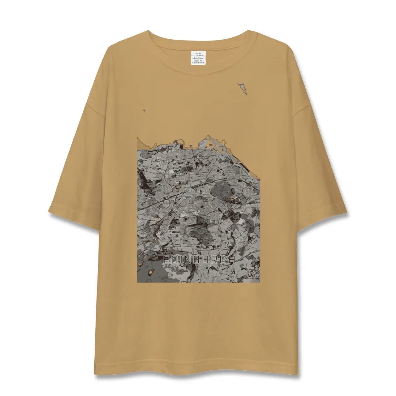 【エディンバラ(イギリス)】地図柄ビッグシルエットTシャツ