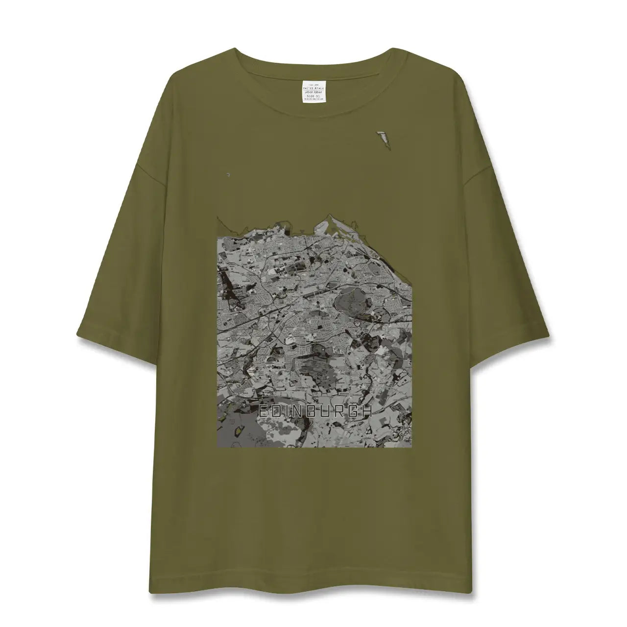 【エディンバラ(イギリス)】地図柄ビッグシルエットTシャツ
