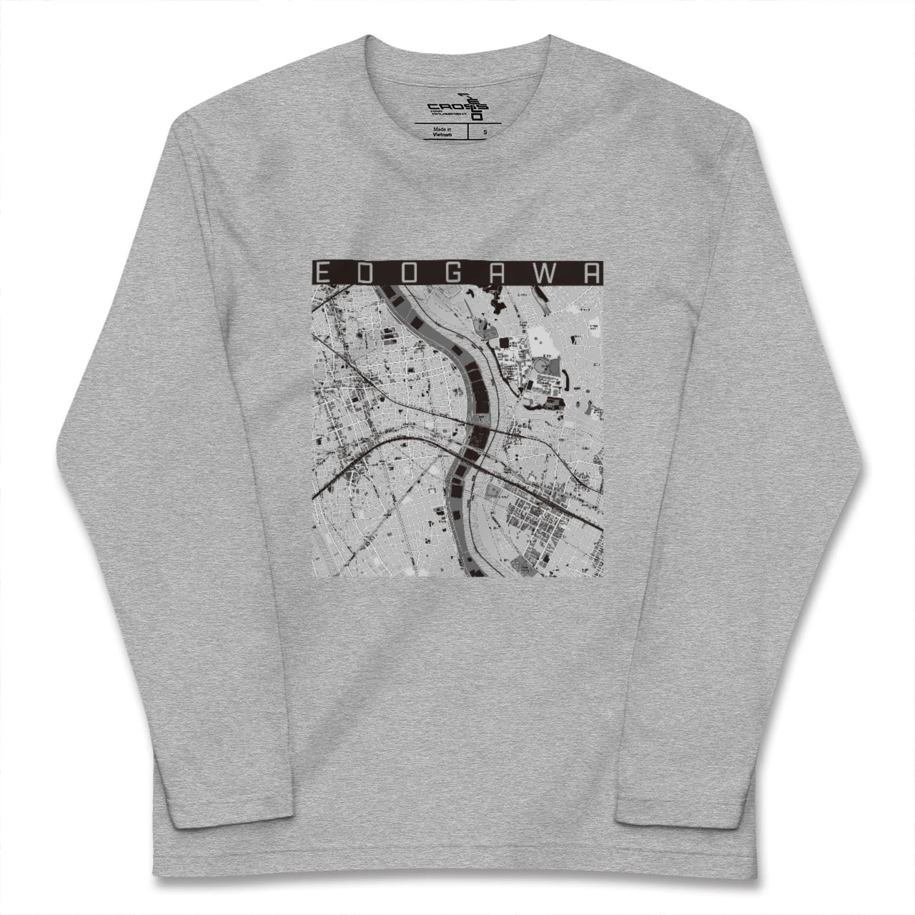 【江戸川(東京都)】地図柄ロングスリーブTシャツ