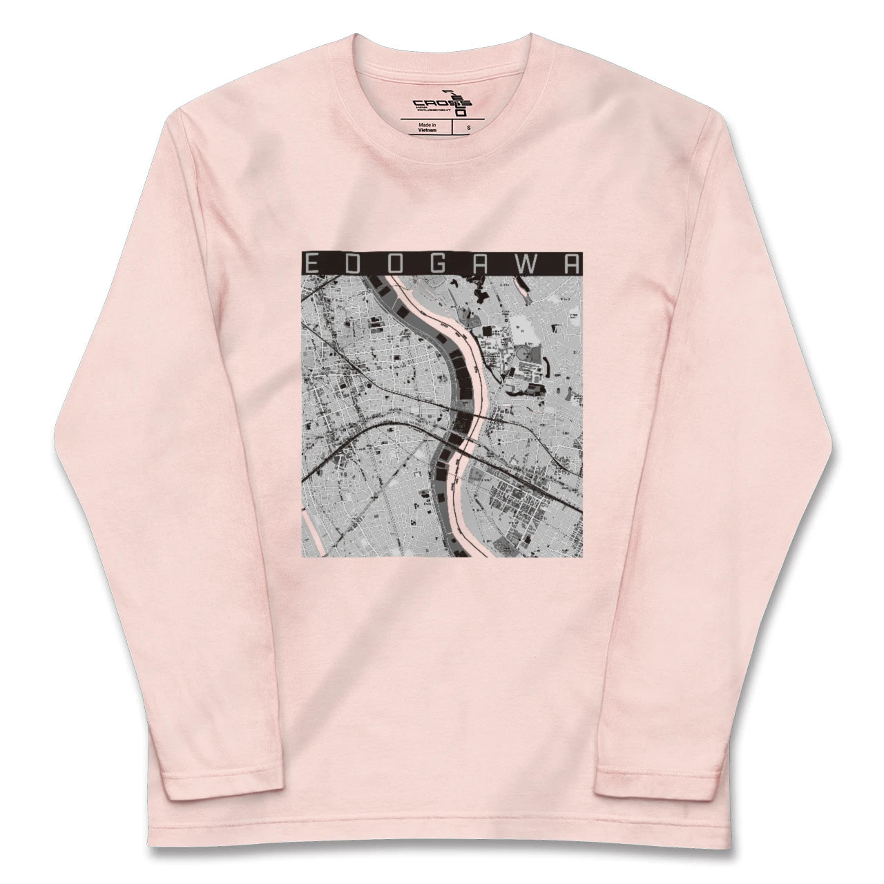 【江戸川(東京都)】地図柄ロングスリーブTシャツ