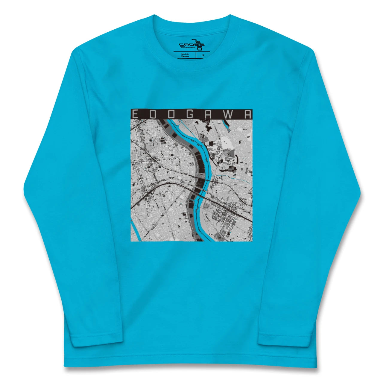 【江戸川(東京都)】地図柄ロングスリーブTシャツ