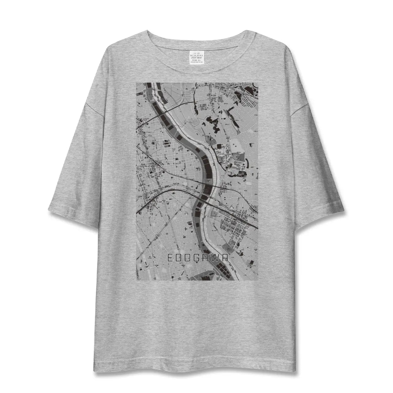 【江戸川(東京都)】地図柄ビッグシルエットTシャツ