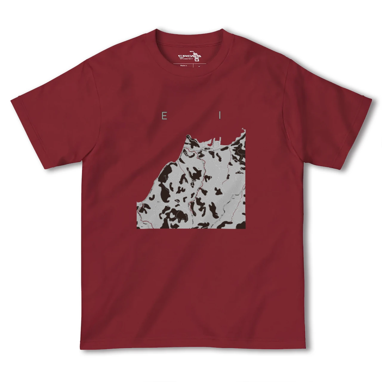 【江井(兵庫県)】地図柄ヘビーウェイトTシャツ