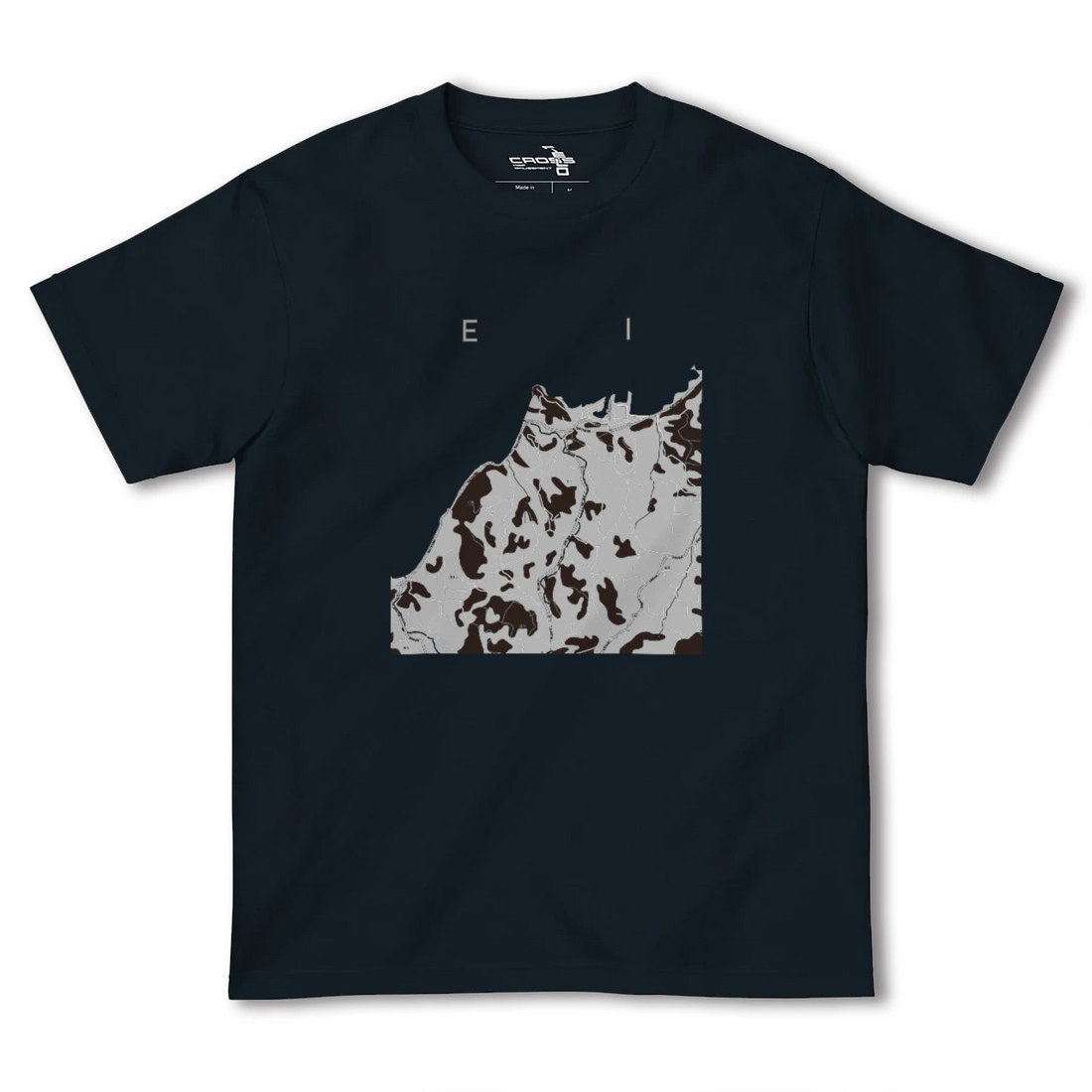 【江井(兵庫県)】地図柄ヘビーウェイトTシャツ