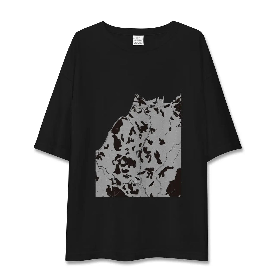 【江井(兵庫県)】地図柄ビッグシルエットTシャツ