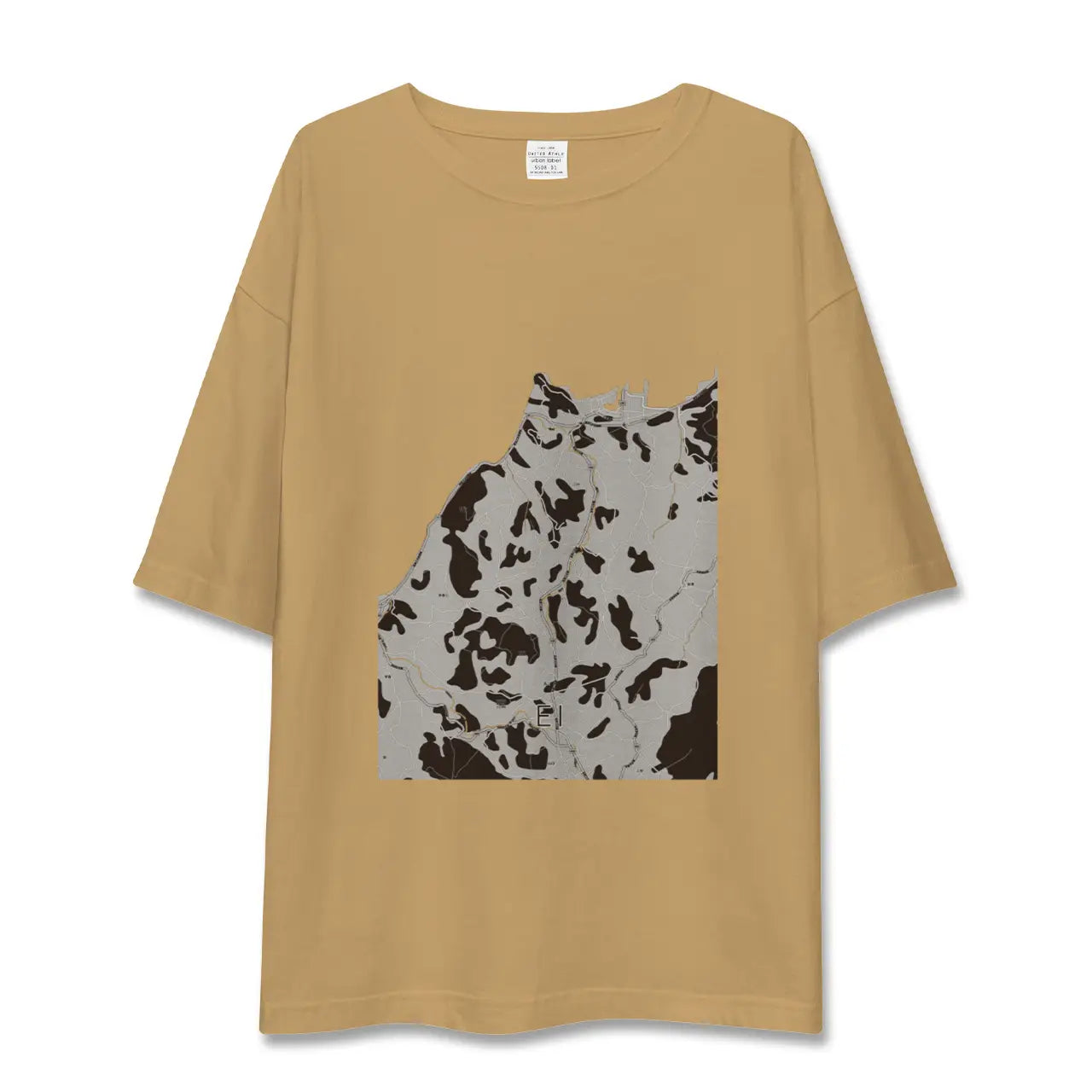 【江井(兵庫県)】地図柄ビッグシルエットTシャツ