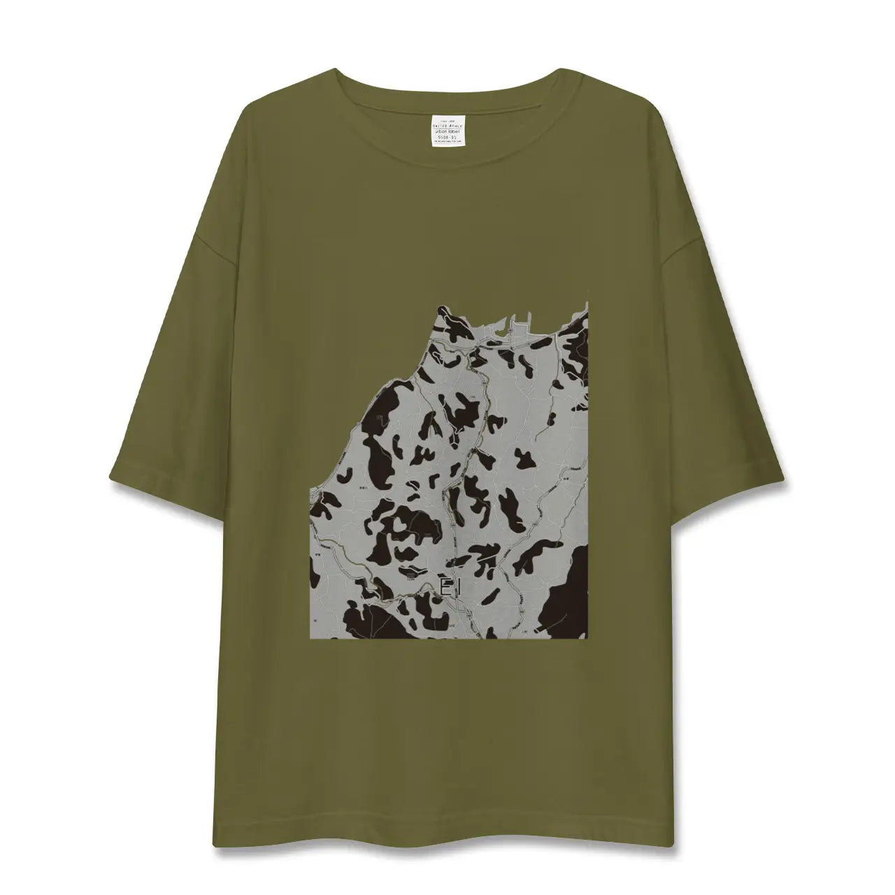 【江井(兵庫県)】地図柄ビッグシルエットTシャツ
