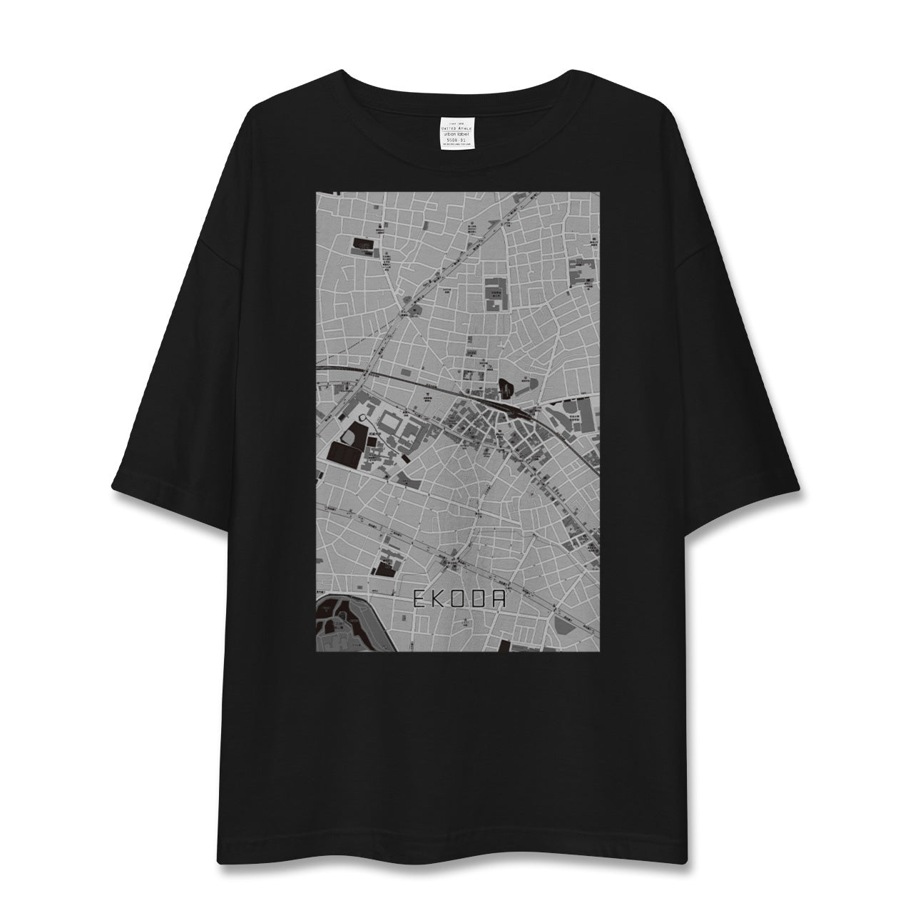 【江古田(東京都)】地図柄ビッグシルエットTシャツ