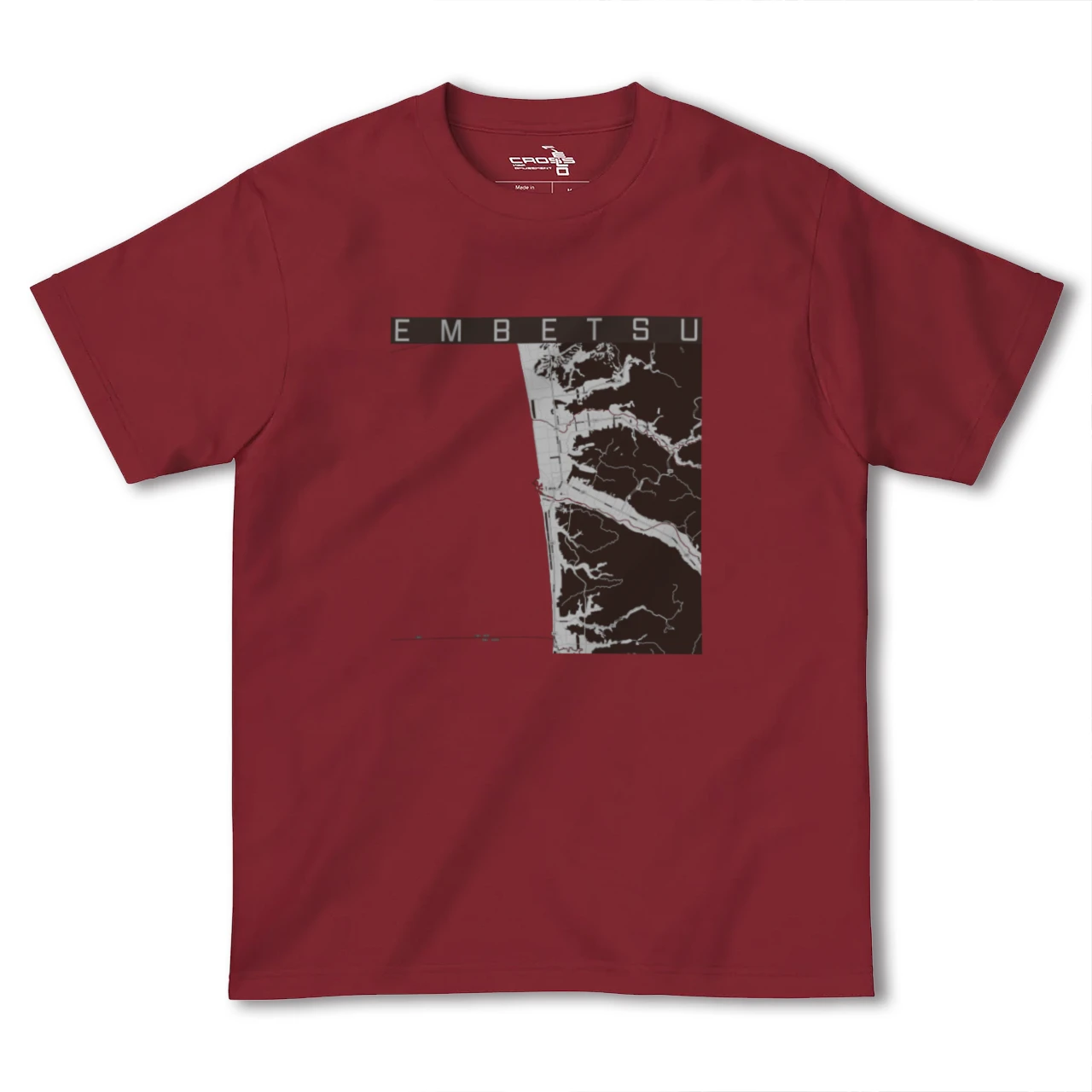 【遠別(北海道)】地図柄ヘビーウェイトTシャツ