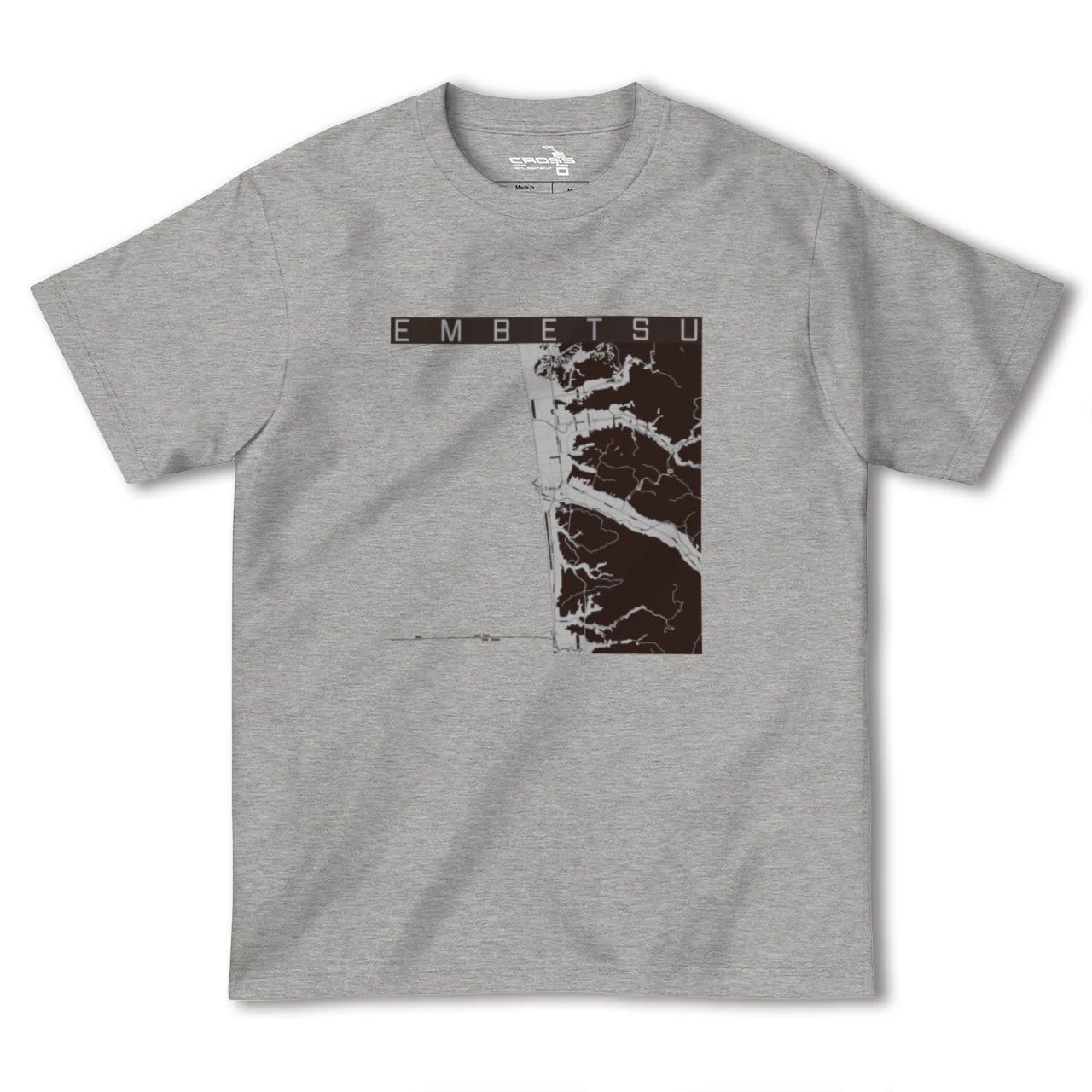 【遠別(北海道)】地図柄ヘビーウェイトTシャツ