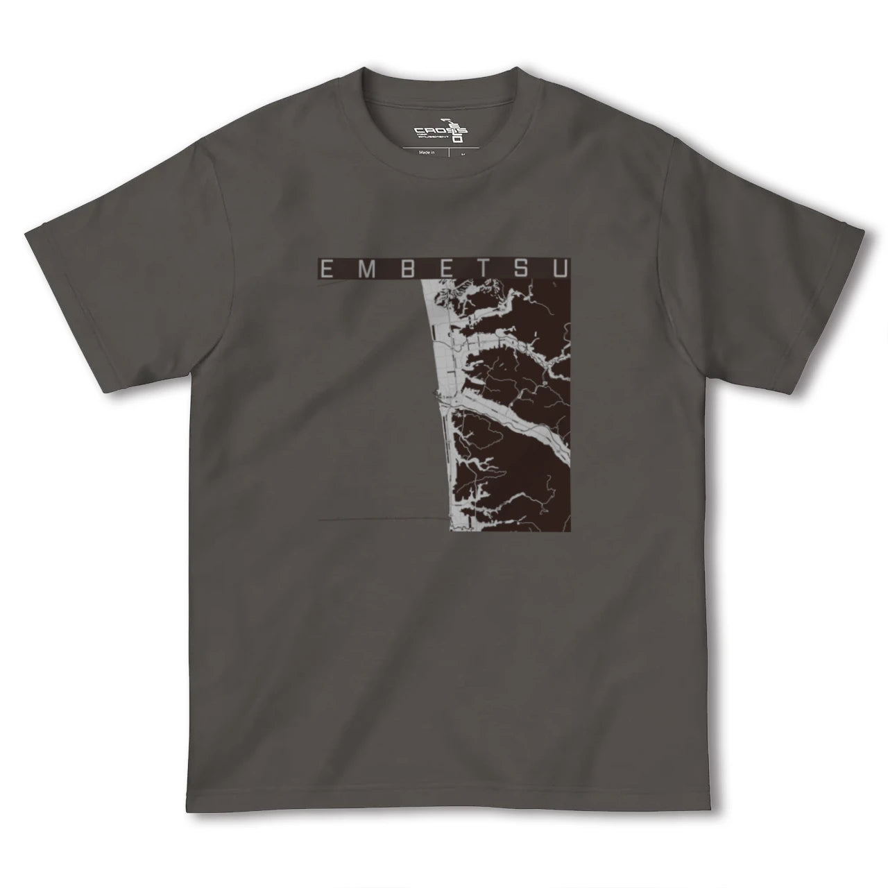 【遠別(北海道)】地図柄ヘビーウェイトTシャツ