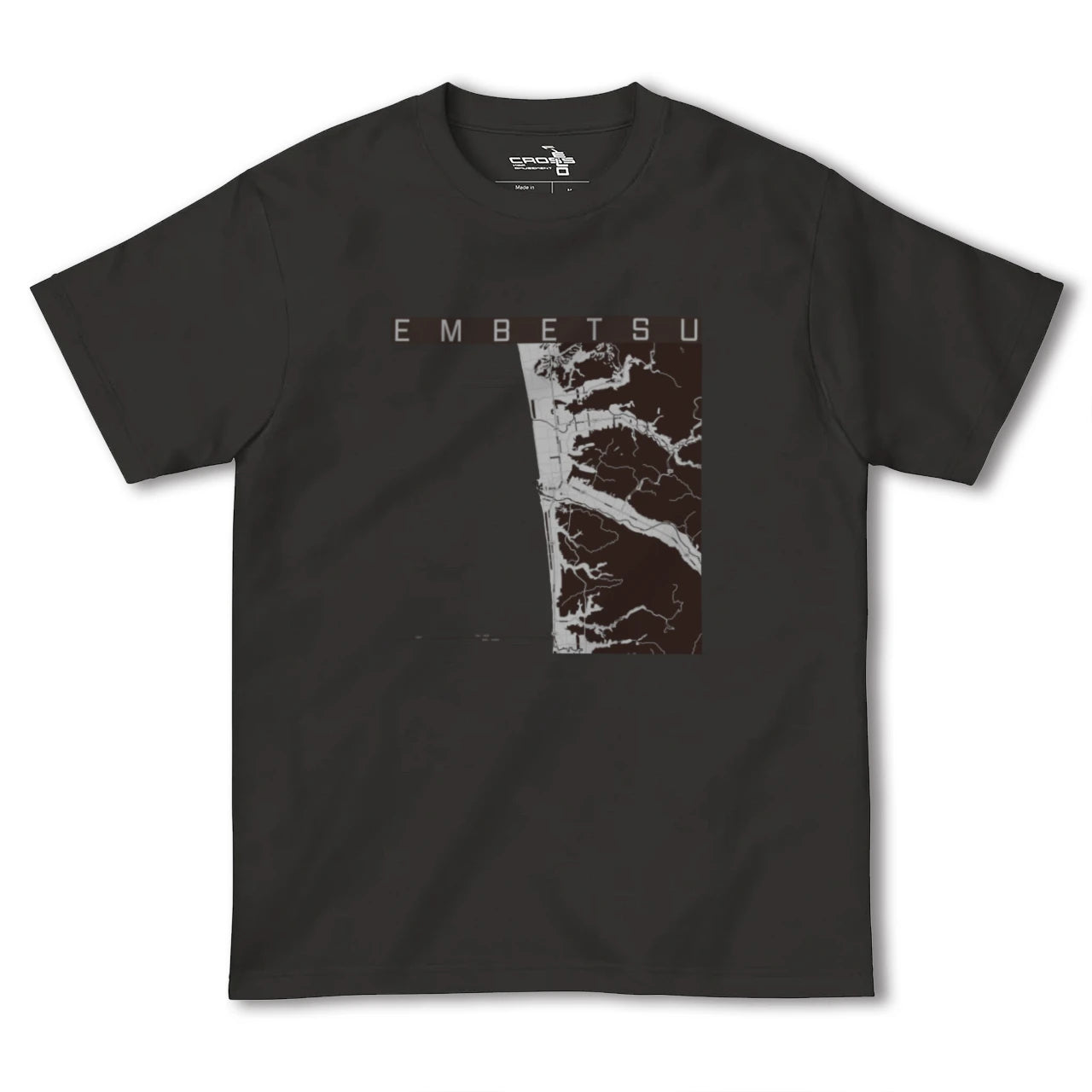 【遠別(北海道)】地図柄ヘビーウェイトTシャツ