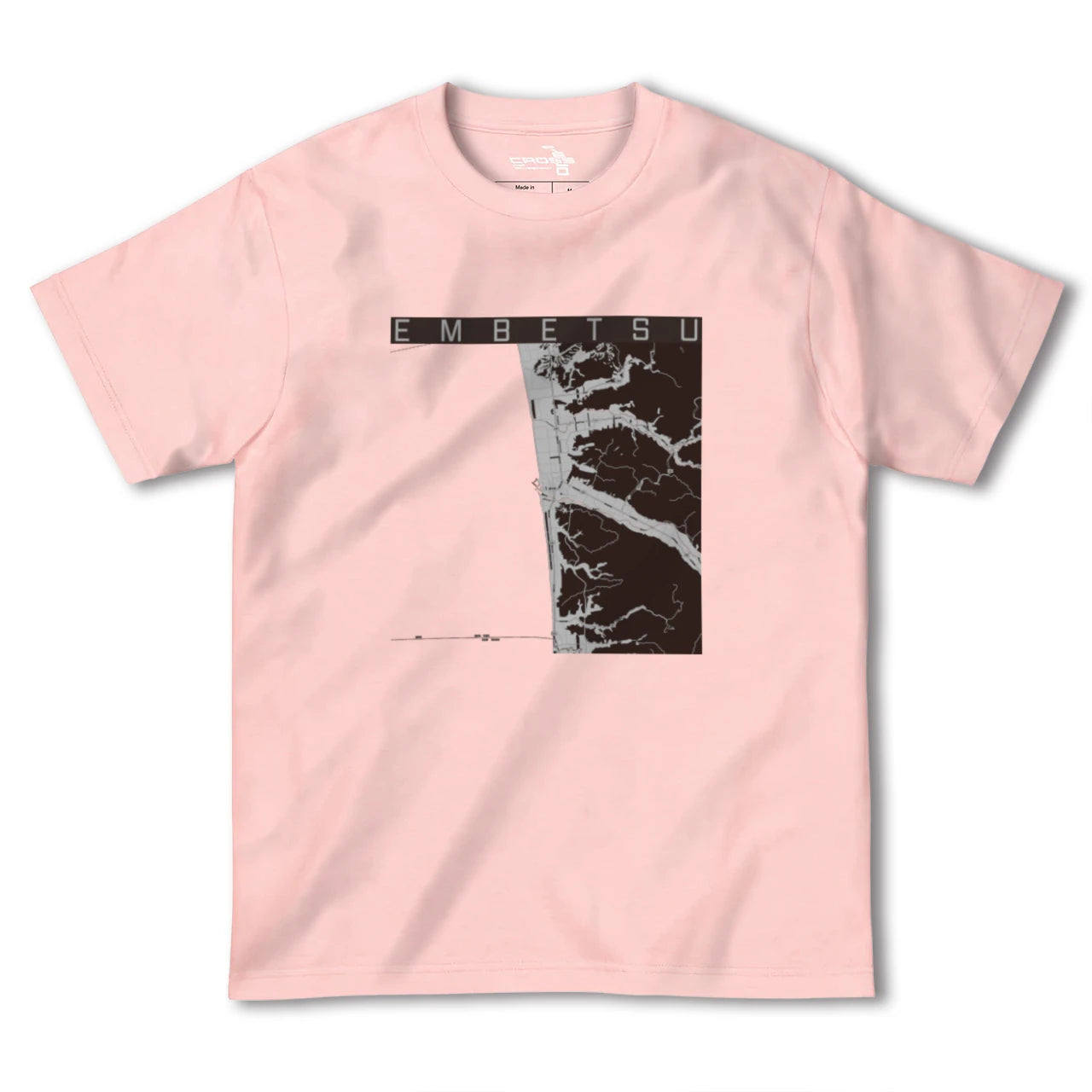 【遠別(北海道)】地図柄ヘビーウェイトTシャツ