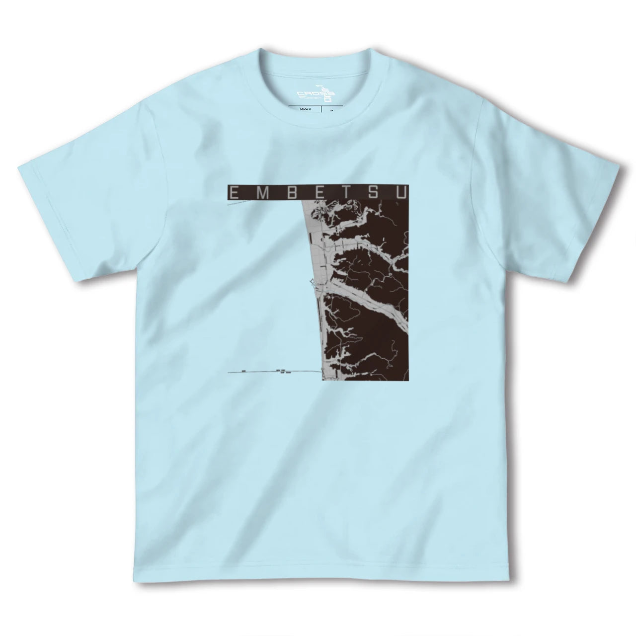 【遠別(北海道)】地図柄ヘビーウェイトTシャツ