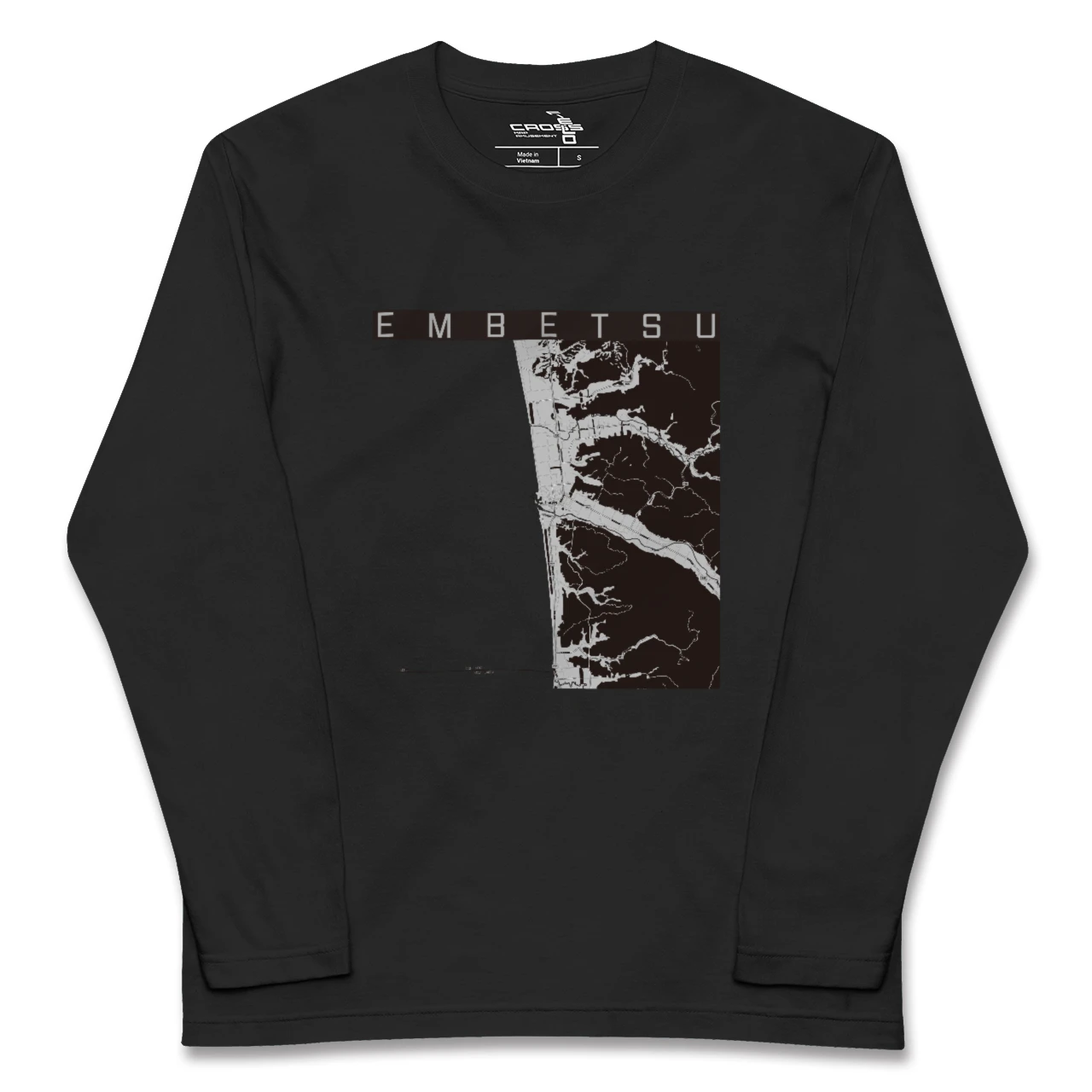 【遠別(北海道)】地図柄ロングスリーブTシャツ