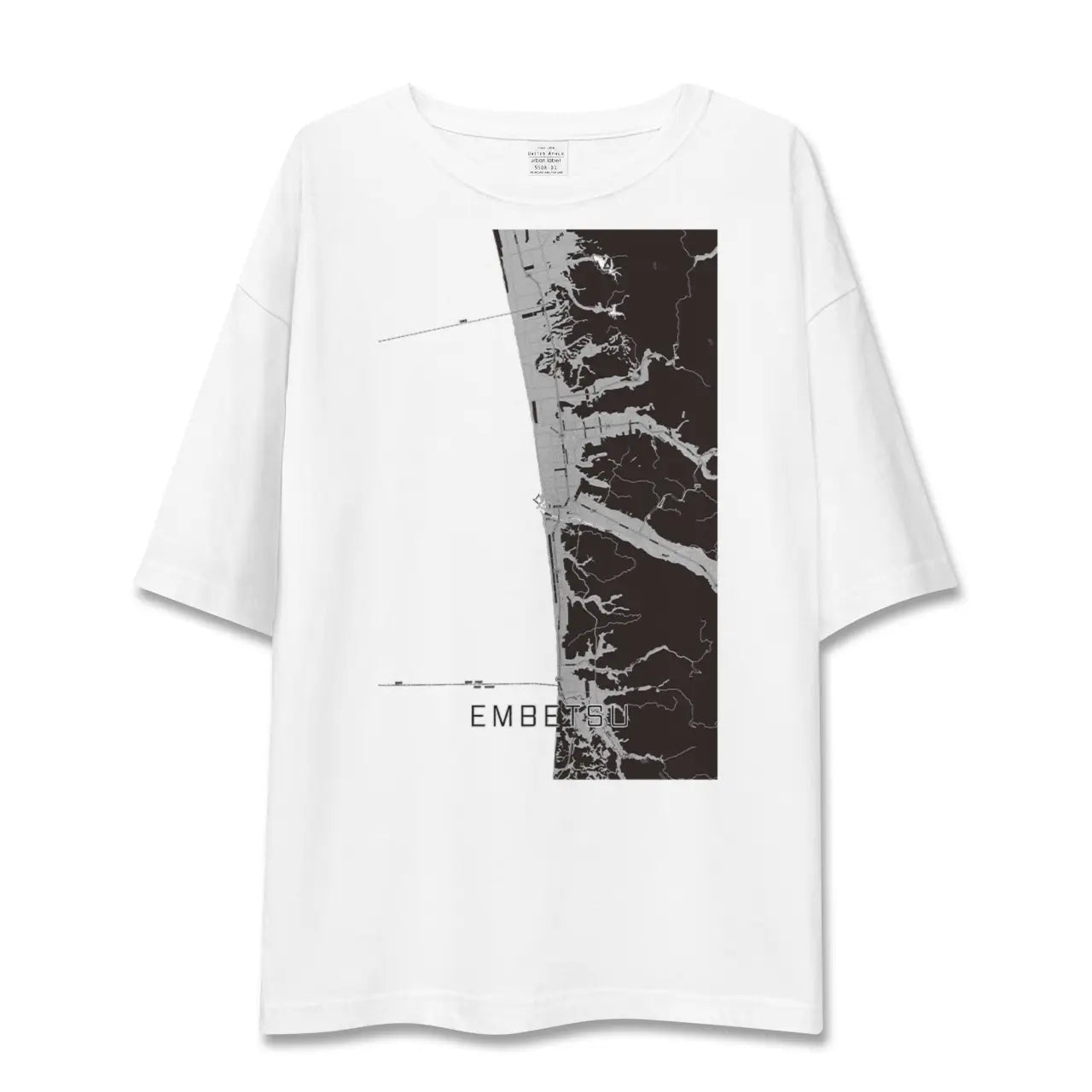 【遠別(北海道)】地図柄ビッグシルエットTシャツ
