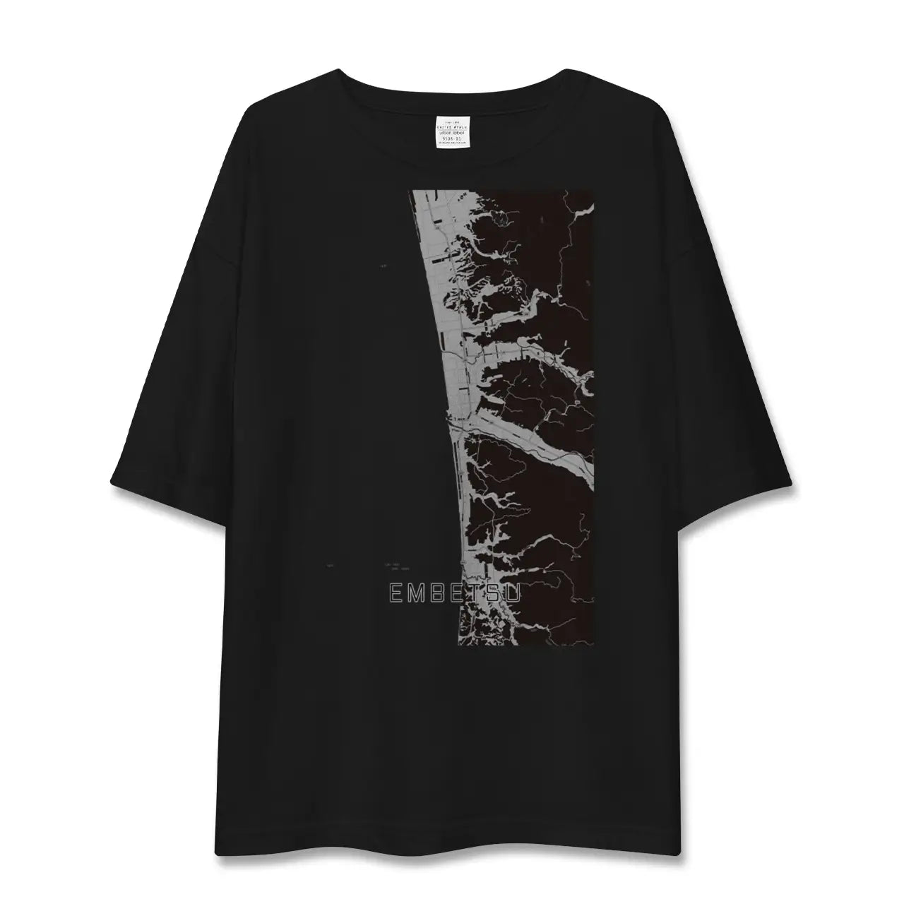【遠別(北海道)】地図柄ビッグシルエットTシャツ