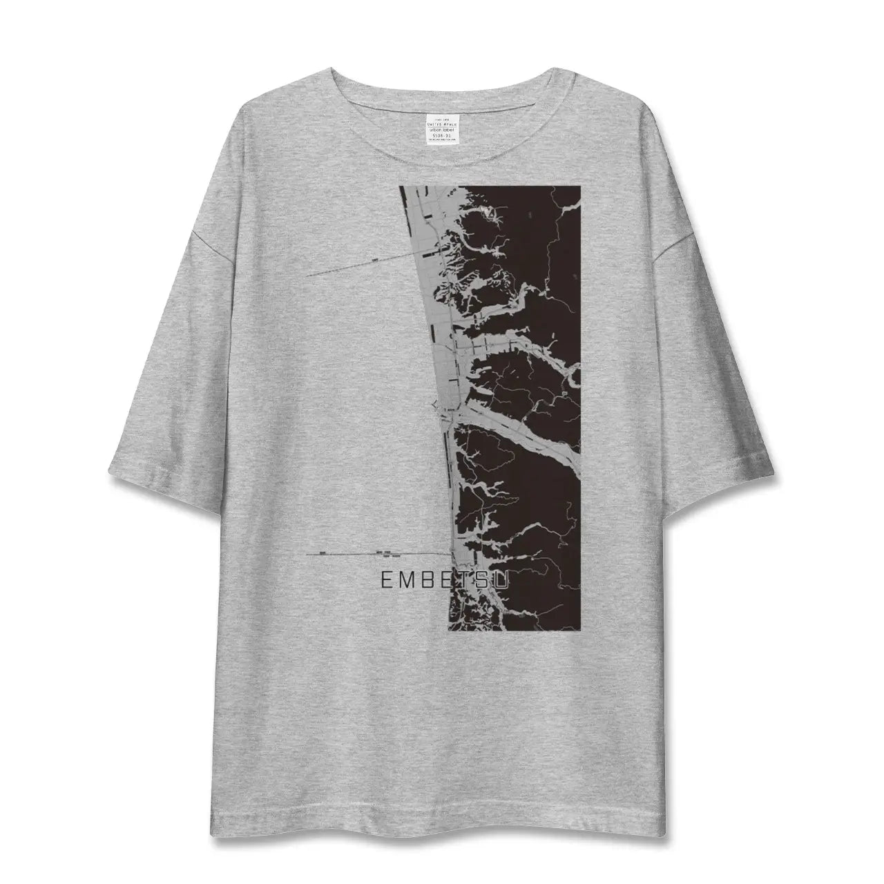 【遠別(北海道)】地図柄ビッグシルエットTシャツ