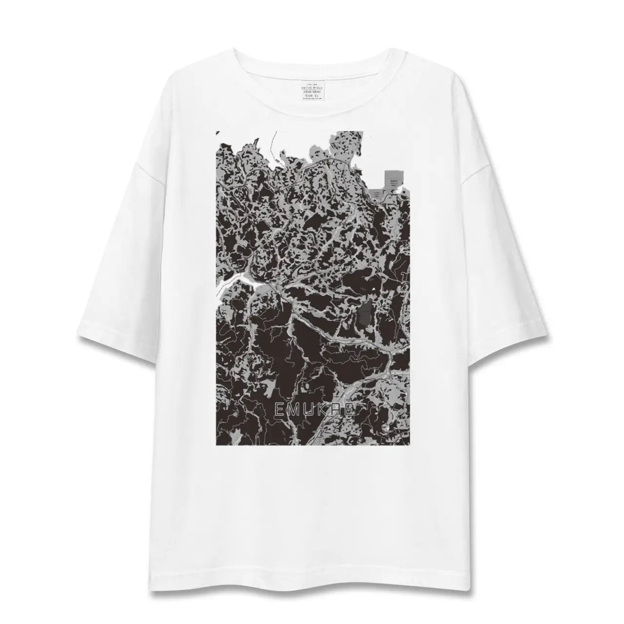 【江迎(長崎県)】地図柄ビッグシルエットTシャツ