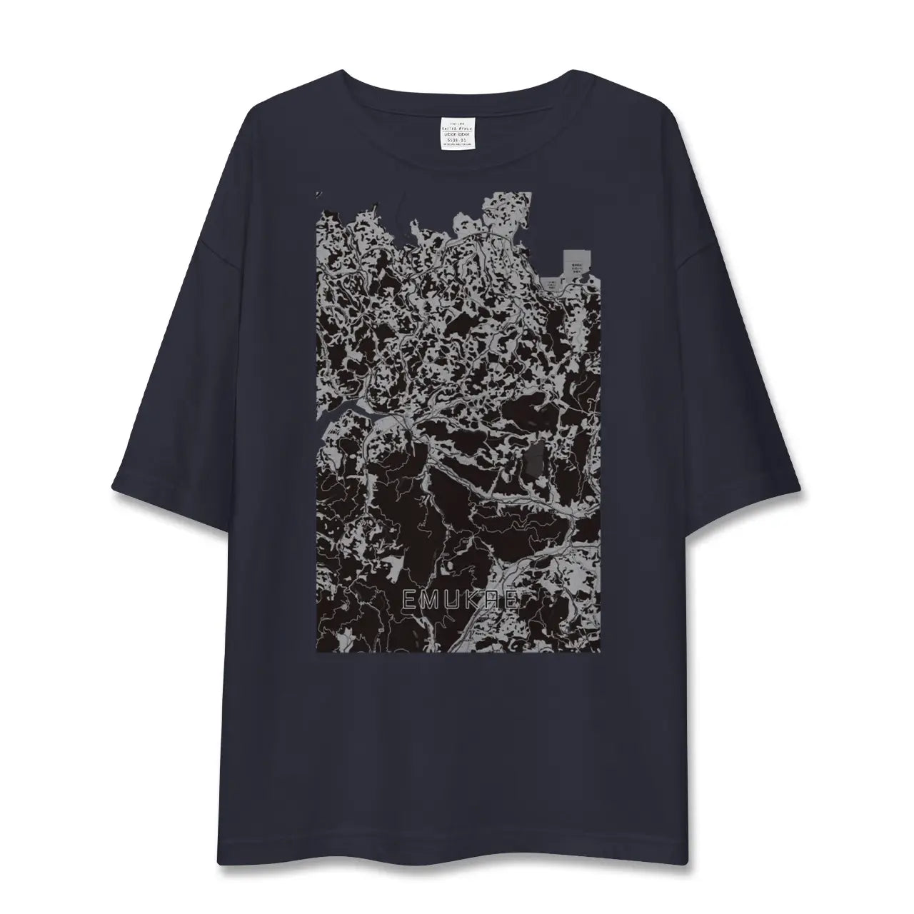 【江迎(長崎県)】地図柄ビッグシルエットTシャツ