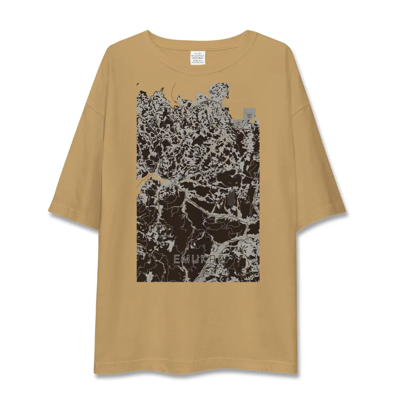 【江迎(長崎県)】地図柄ビッグシルエットTシャツ