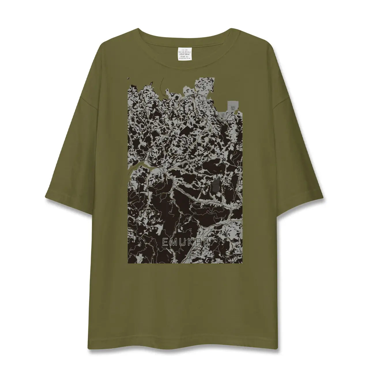 【江迎(長崎県)】地図柄ビッグシルエットTシャツ