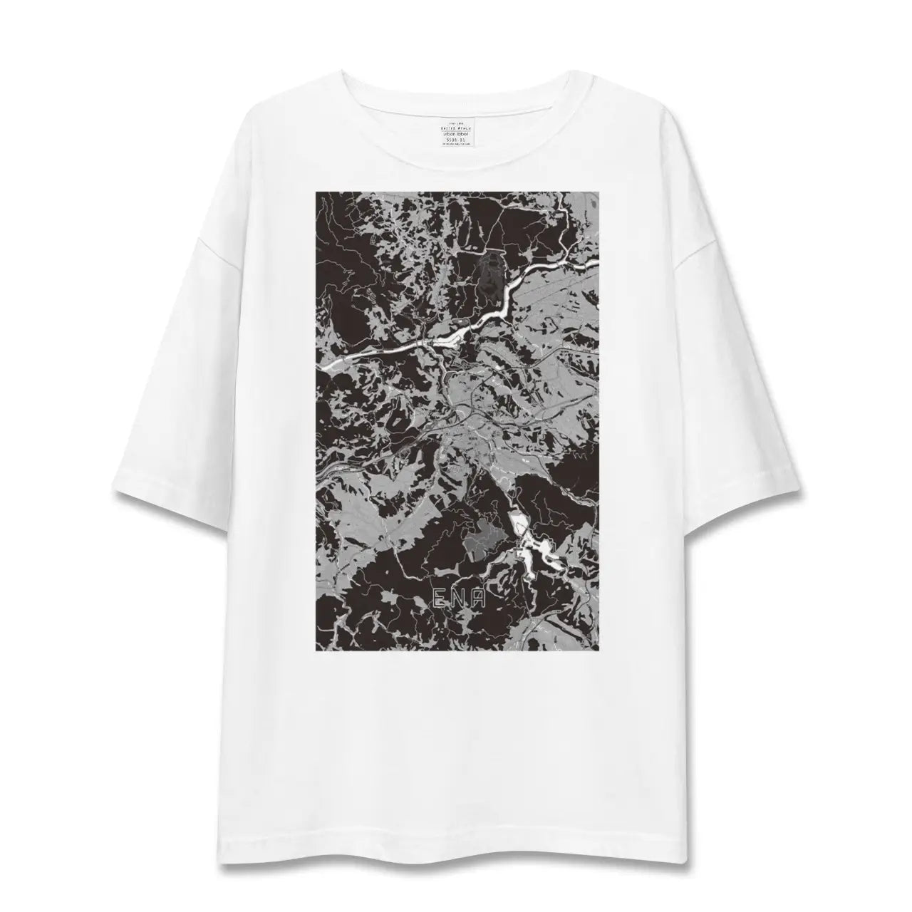 【恵那(岐阜県)】地図柄ビッグシルエットTシャツ