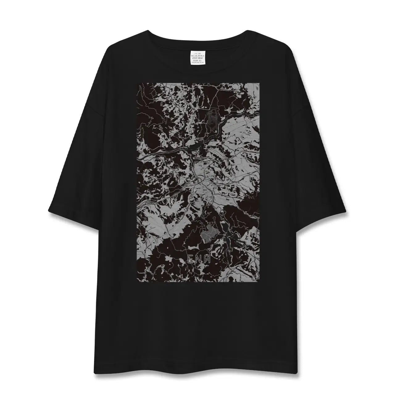 【恵那(岐阜県)】地図柄ビッグシルエットTシャツ