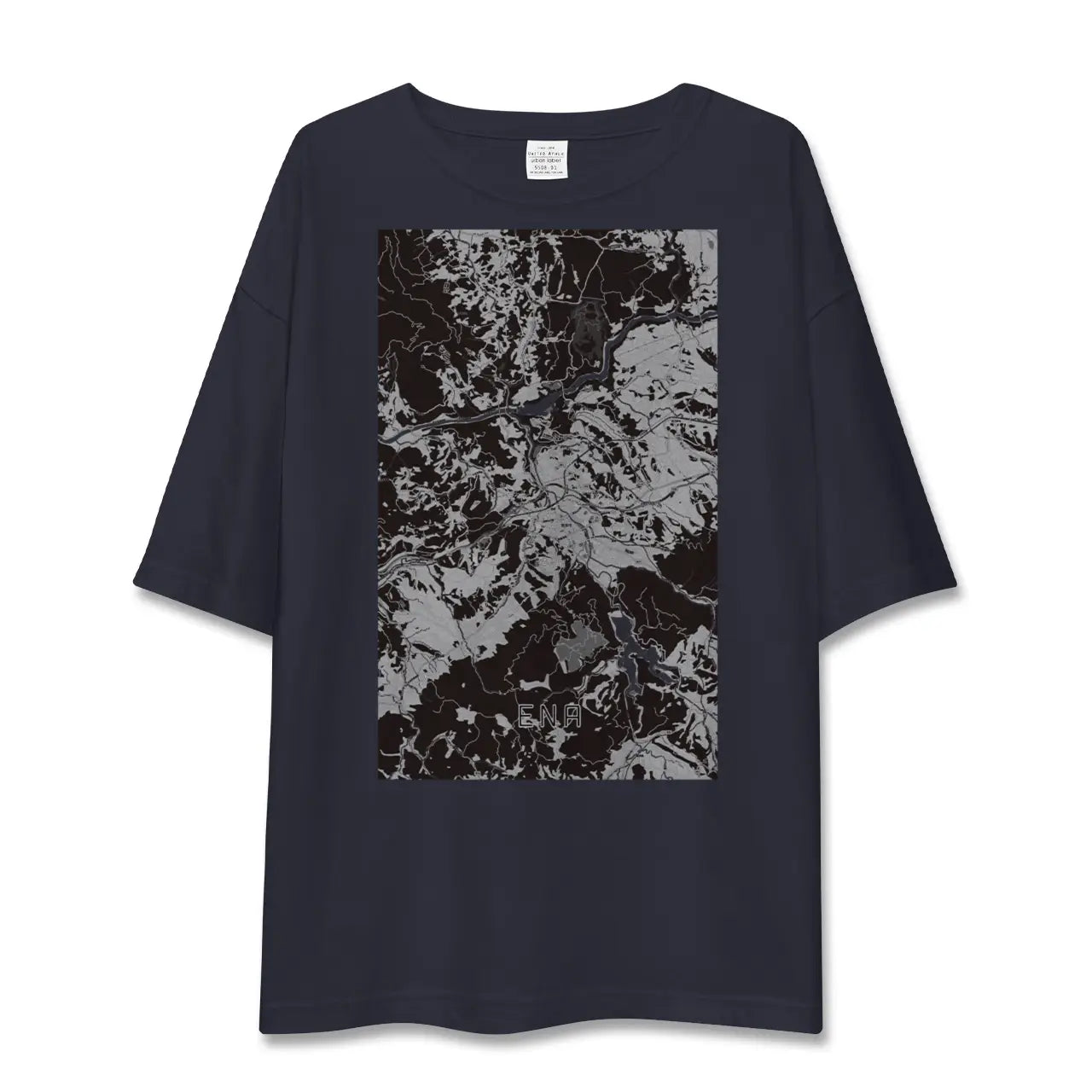 【恵那(岐阜県)】地図柄ビッグシルエットTシャツ