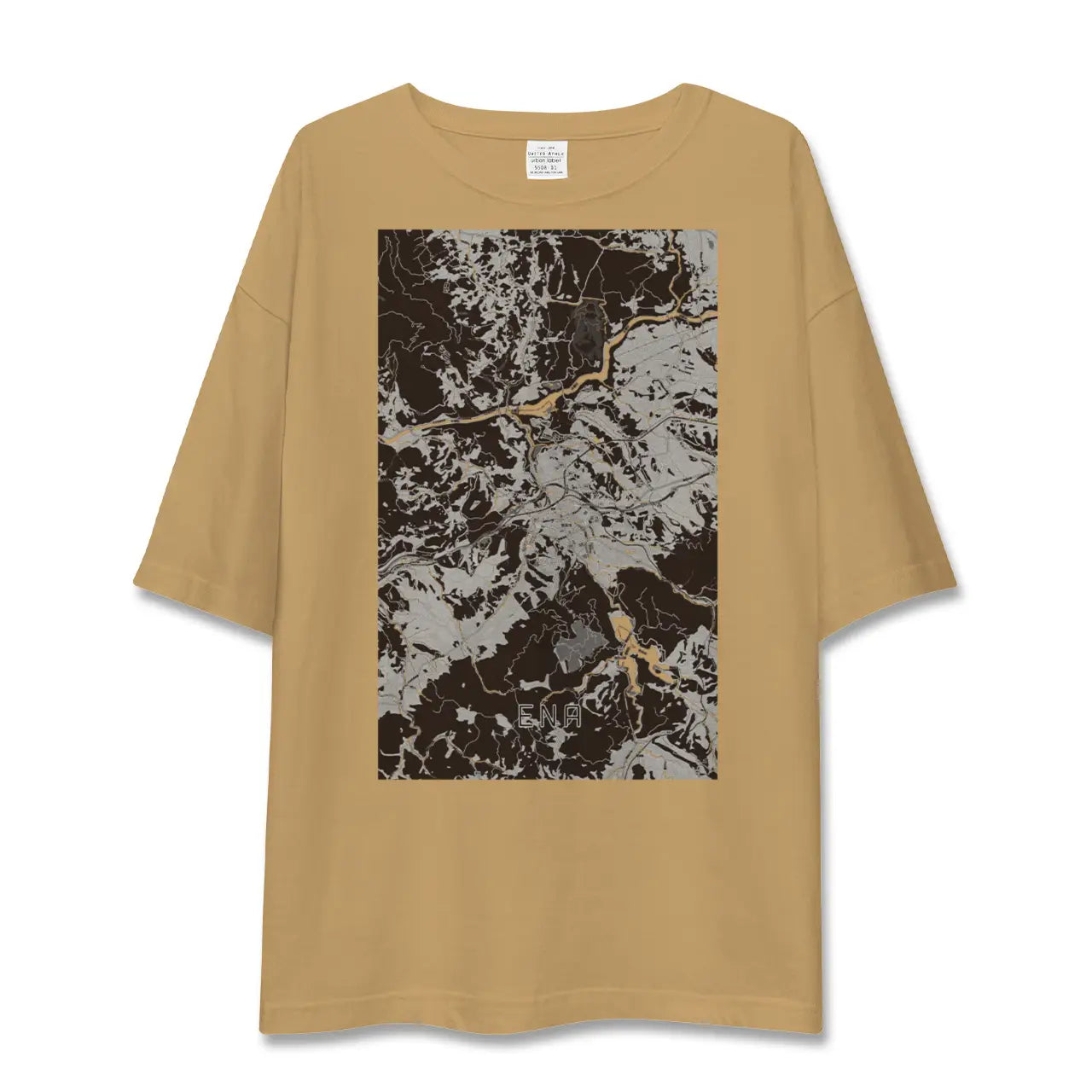 【恵那(岐阜県)】地図柄ビッグシルエットTシャツ