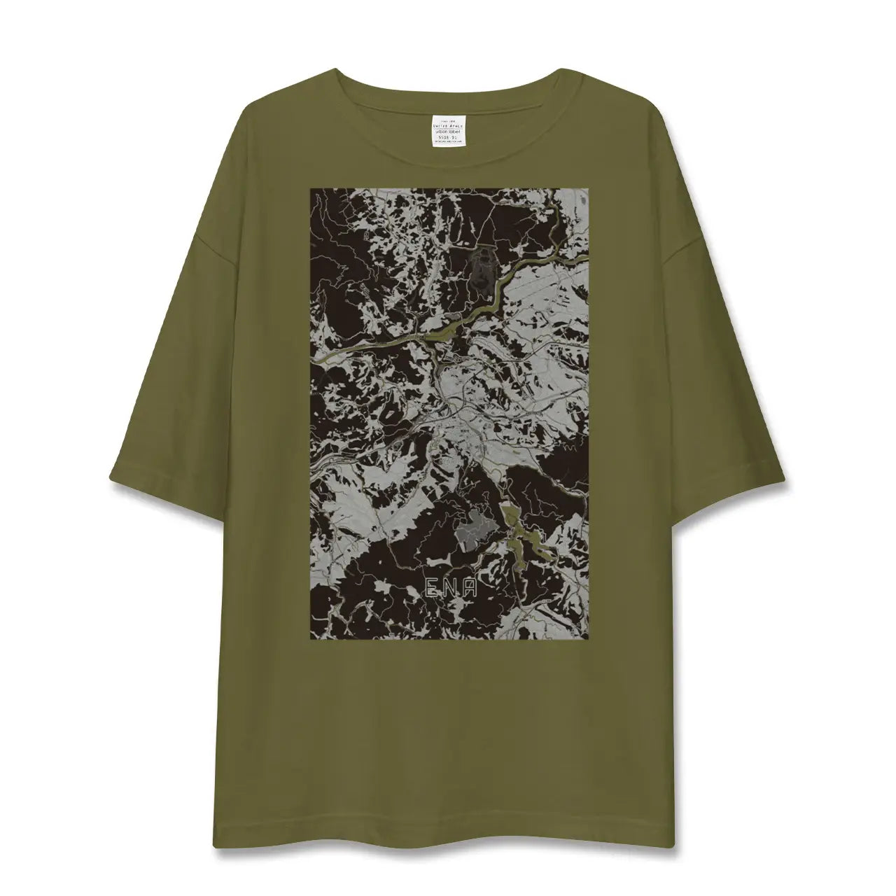 【恵那(岐阜県)】地図柄ビッグシルエットTシャツ