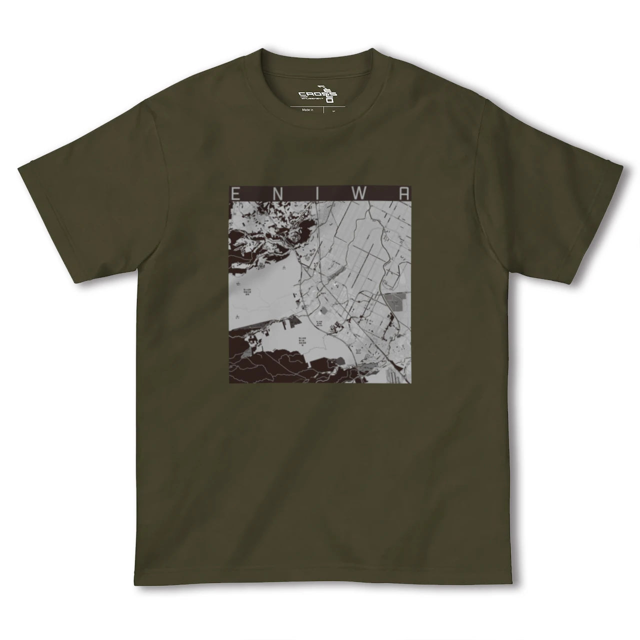 【恵庭(北海道)】地図柄ヘビーウェイトTシャツ