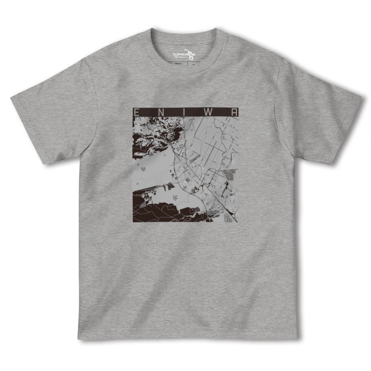 【恵庭(北海道)】地図柄ヘビーウェイトTシャツ