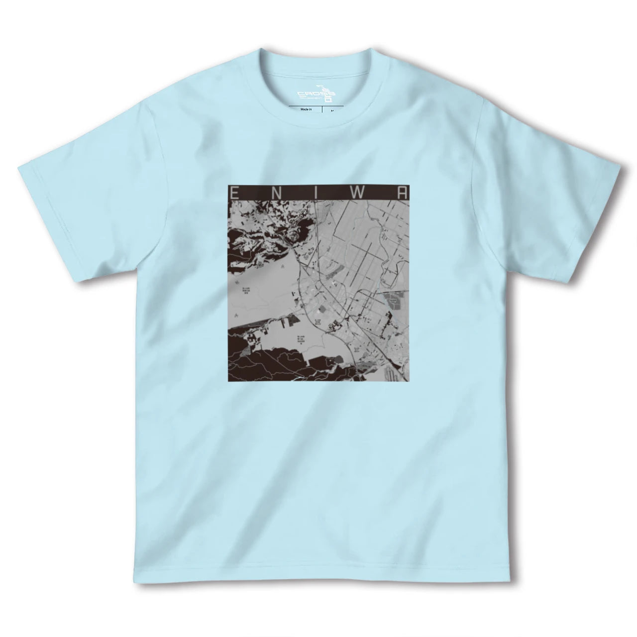 【恵庭(北海道)】地図柄ヘビーウェイトTシャツ
