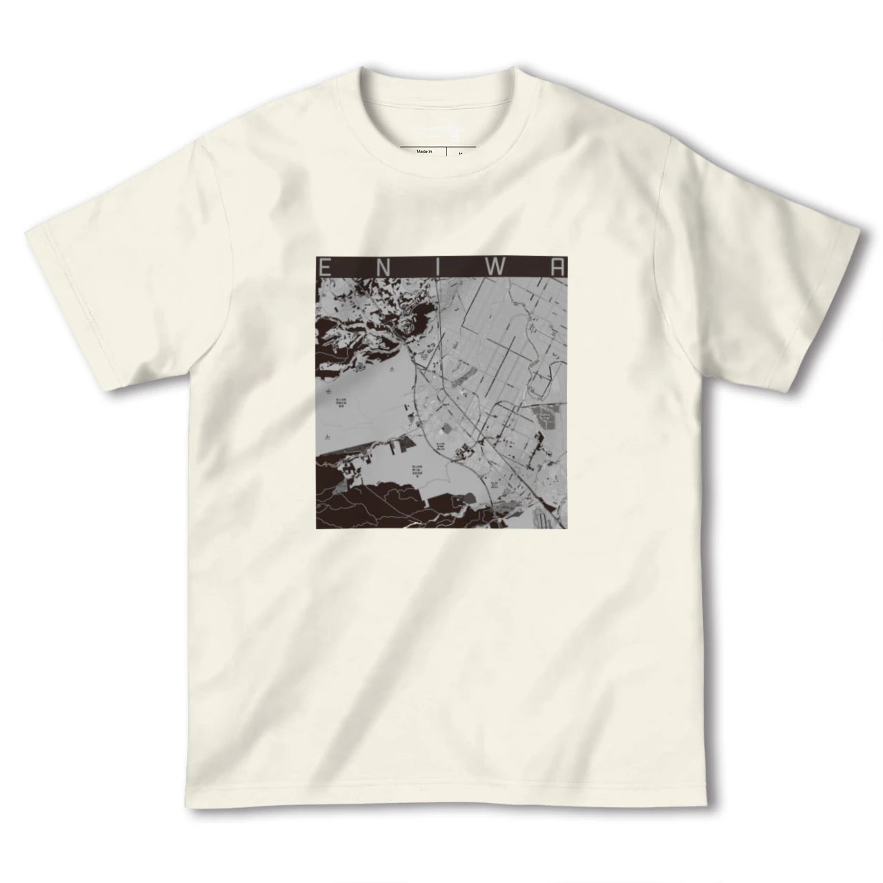 【恵庭(北海道)】地図柄ヘビーウェイトTシャツ