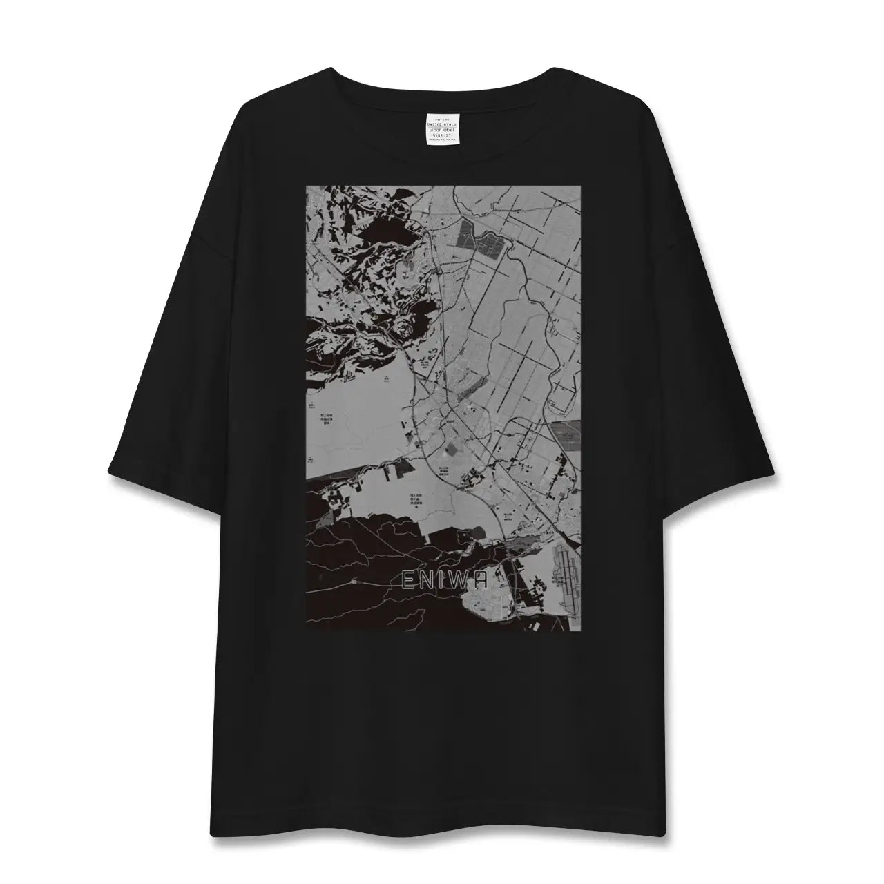 【恵庭(北海道)】地図柄ビッグシルエットTシャツ