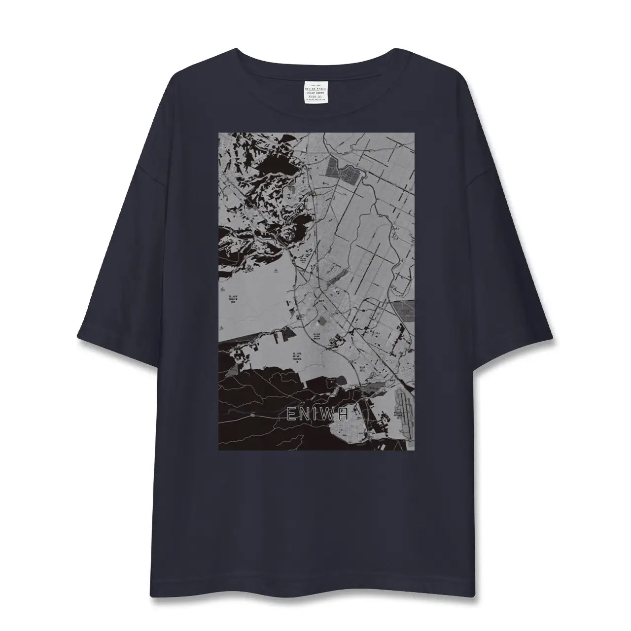 【恵庭(北海道)】地図柄ビッグシルエットTシャツ